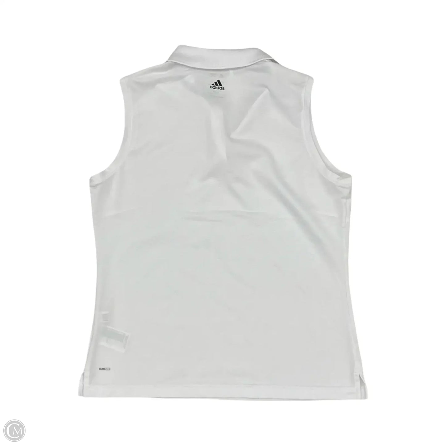 Athletic Tank Top By Adidas In White, Size: M