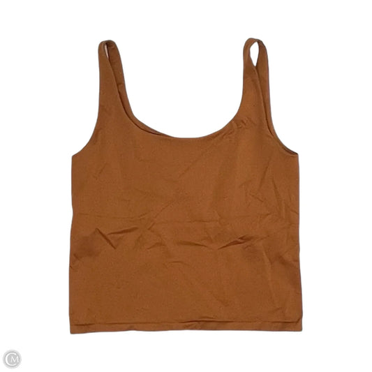 Athletic Tank Top By Clothes Mentor In Brown, Size: Large