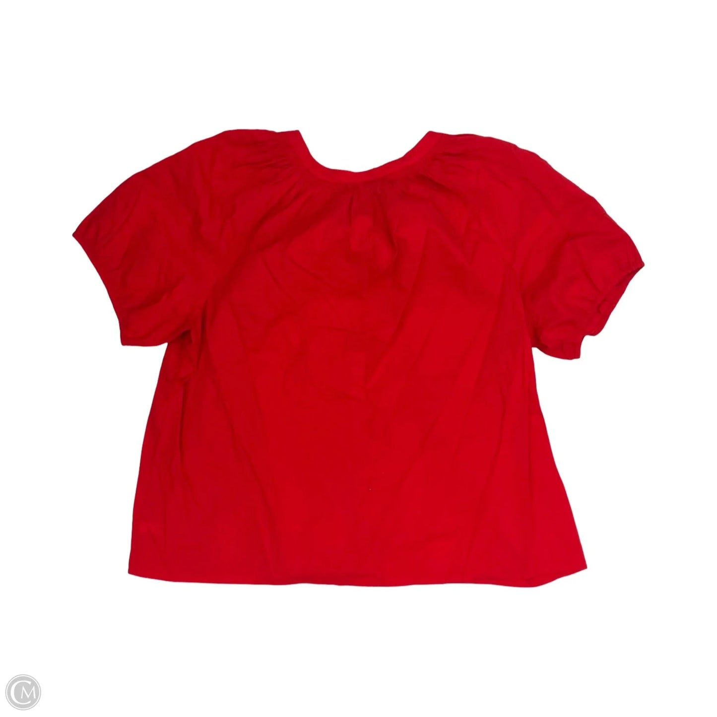 Blouse Short Sleeve By Lane Bryant In Red, Size: 3x