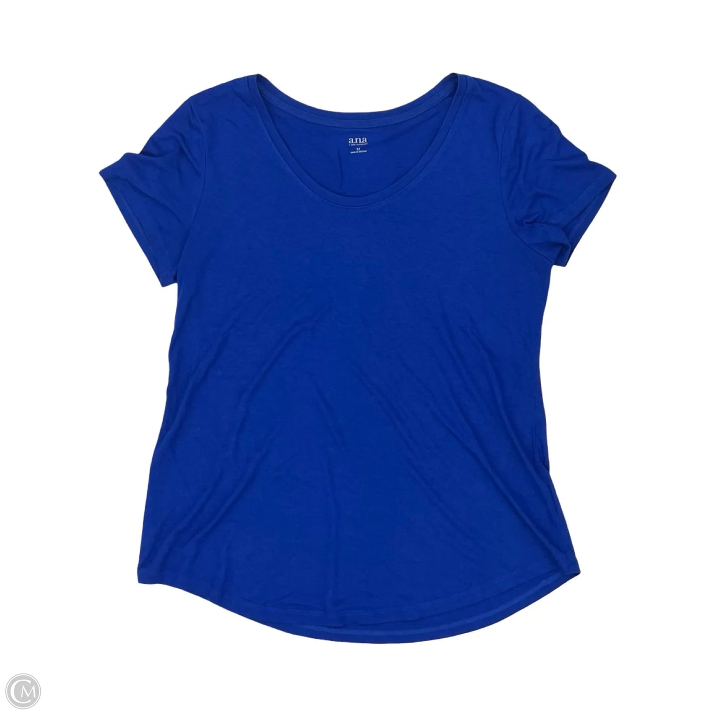 Top Short Sleeve Basic By Ana In Blue, Size: M
