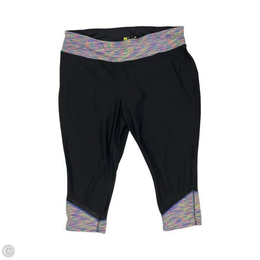 Athletic Leggings Capris By Xersion In Black, Size: 2x