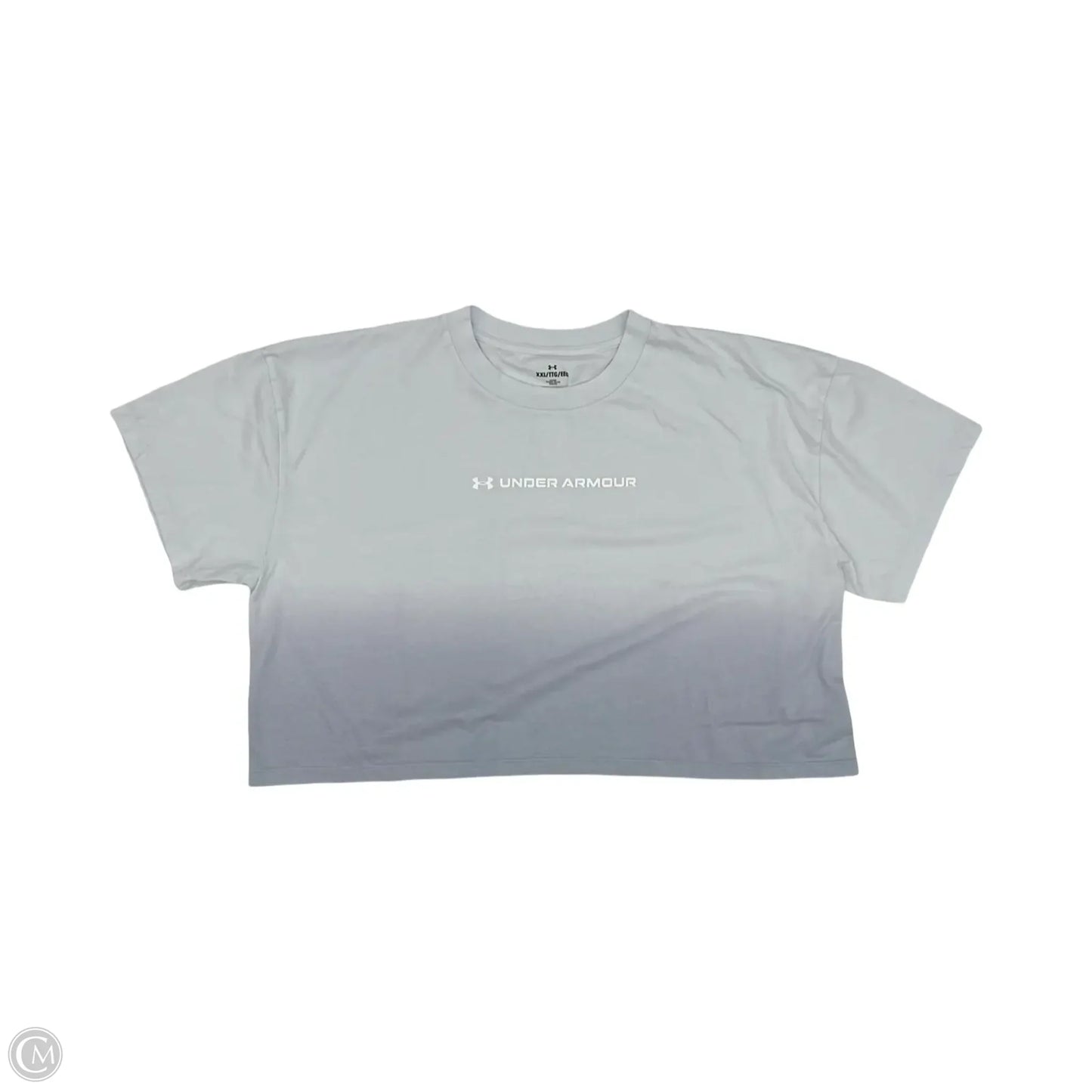 Athletic Top Short Sleeve By Under Armour In Blue, Size: Xxl