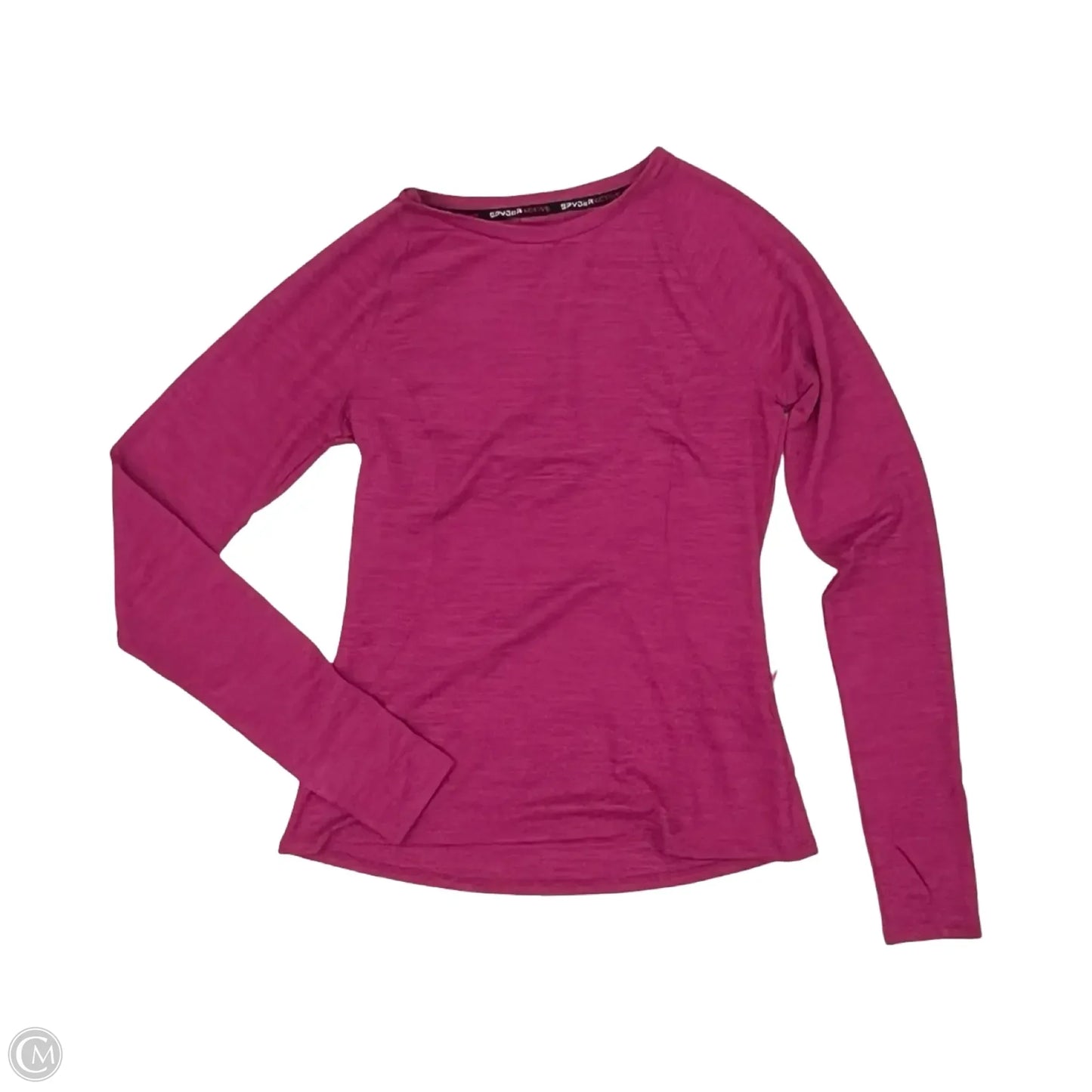 Athletic Top Long Sleeve Crewneck By Spyder In Pink, Size: S