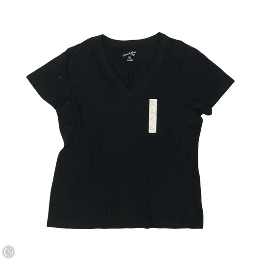 Top Short Sleeve Basic By Universal Thread In Black, Size: Xl