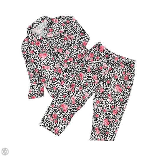 Pajamas 2pc By Clothes Mentor In Black & Pink, Size: 2x