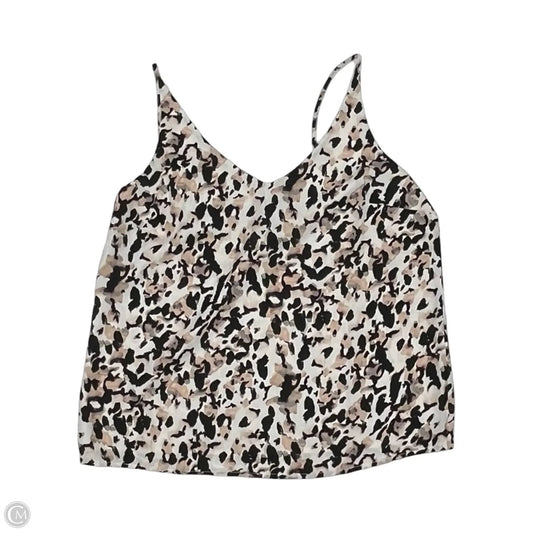 Blouse Sleeveless By Banana Republic In Black & Tan, Size: M