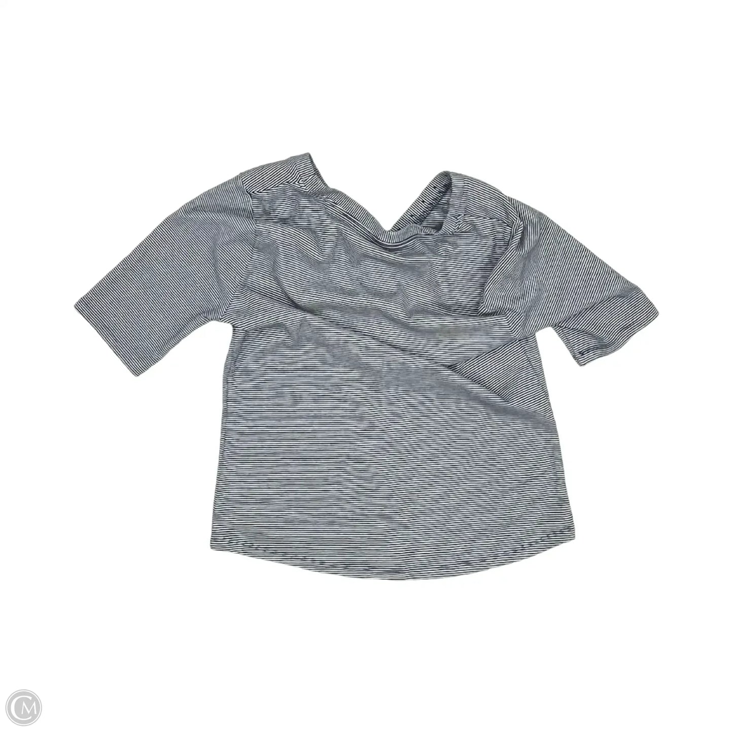 Top Short Sleeve By Sonoma In Blue & White, Size: M