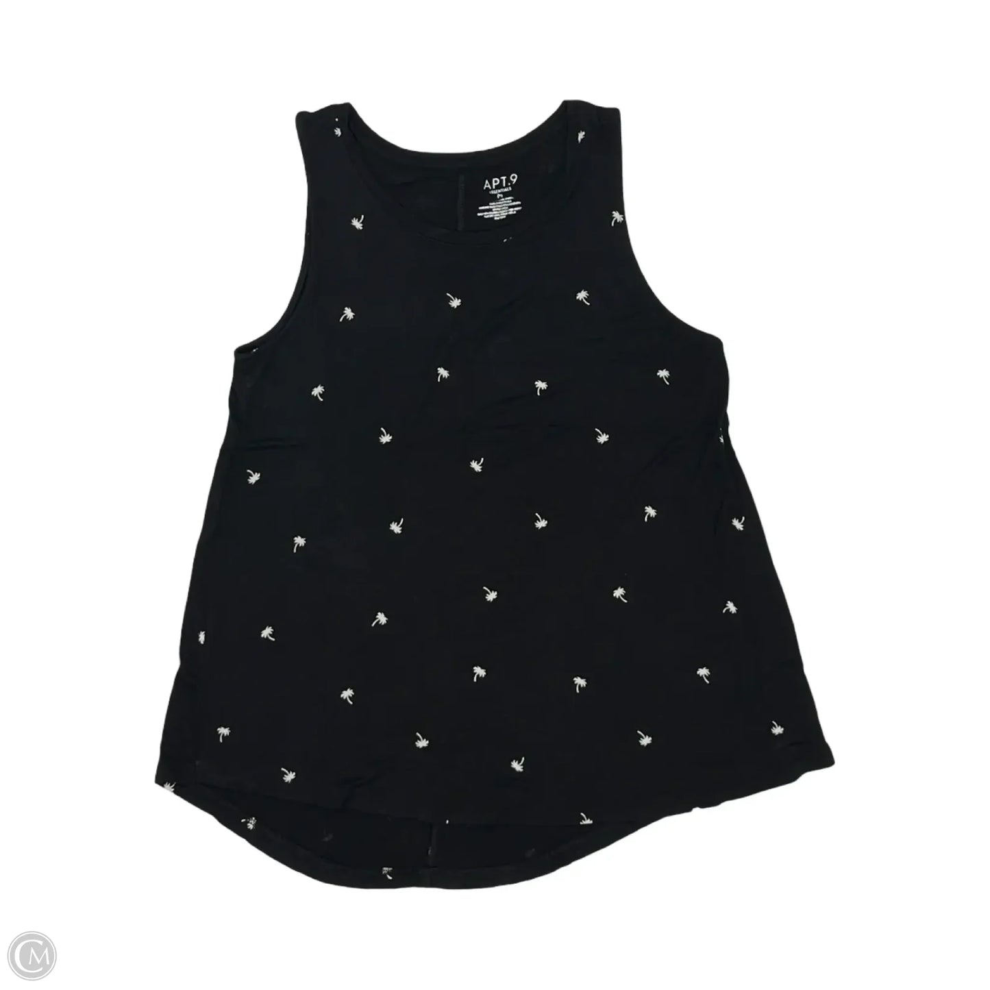 Tank Top By Apt 9 In Black, Size: M