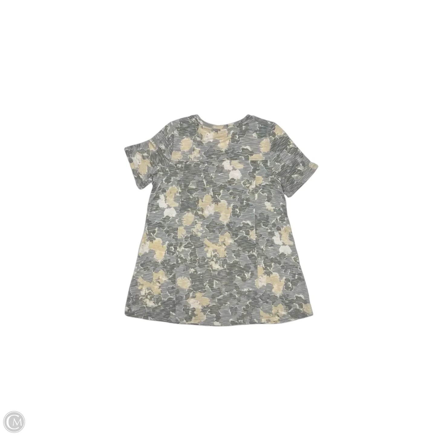Top Short Sleeve By Logo In Grey, Size: Xxs