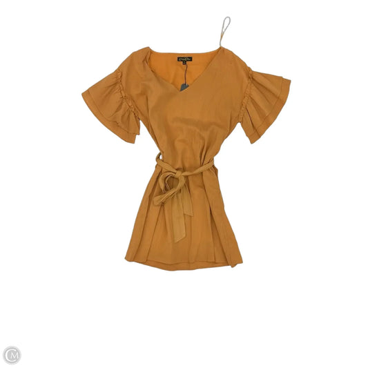 Dress Party Short By Clothes Mentor In Gold, Size: S