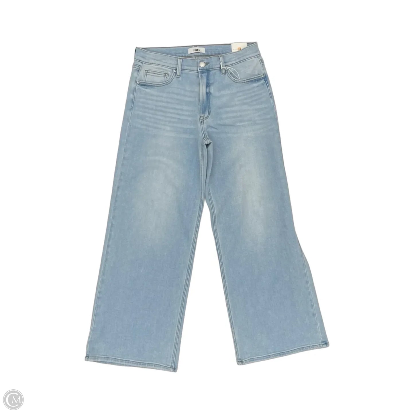 Jeans Wide Leg By Just Black In Blue Denim, Size: 12