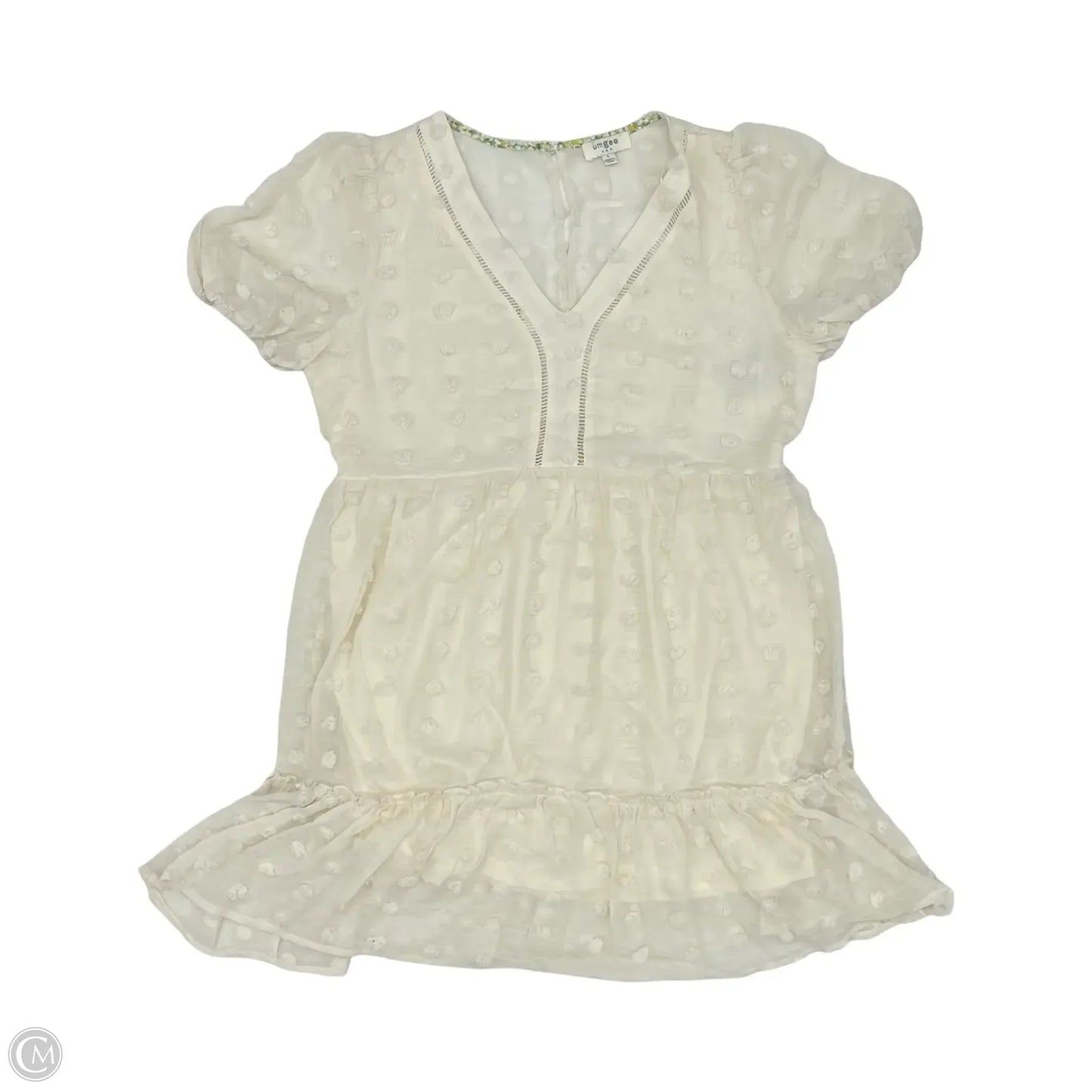 Dress Party Short By Umgee In Cream, Size: L