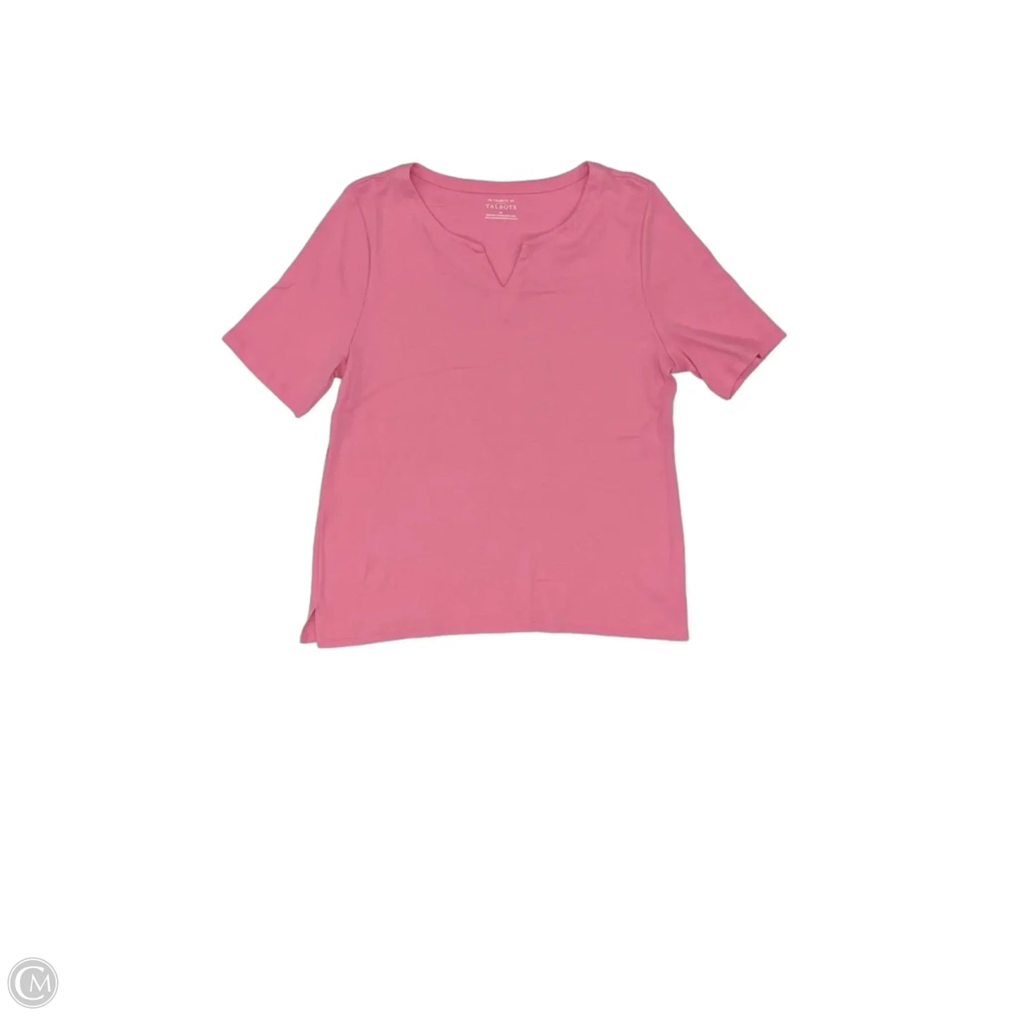 Top Short Sleeve By Talbots In Pink, Size: Xl