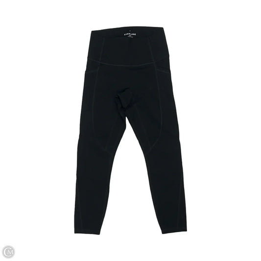 Athletic Leggings Capris By Everlane In Black, Size: M