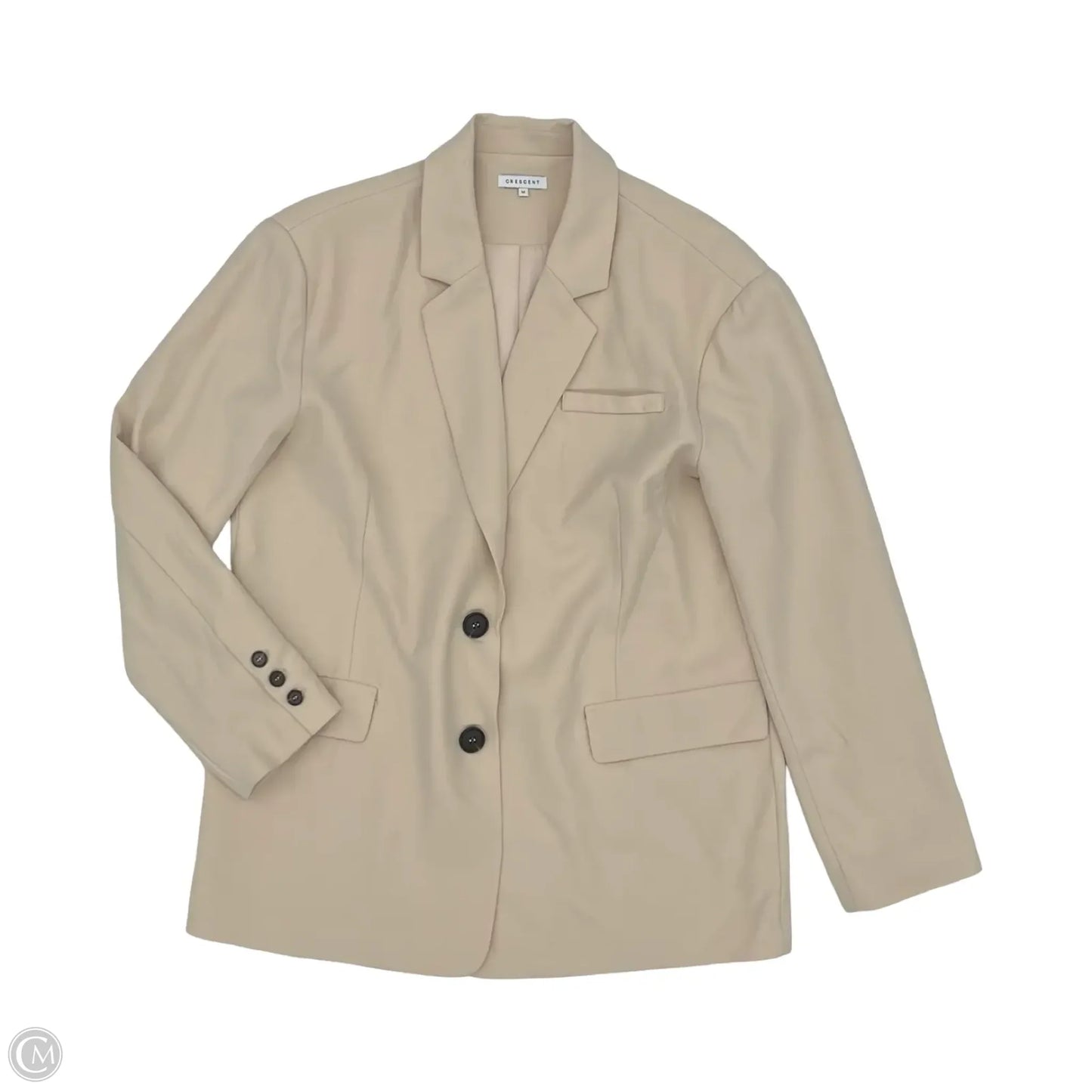 Blazer By Clothes Mentor In Cream, Size: M