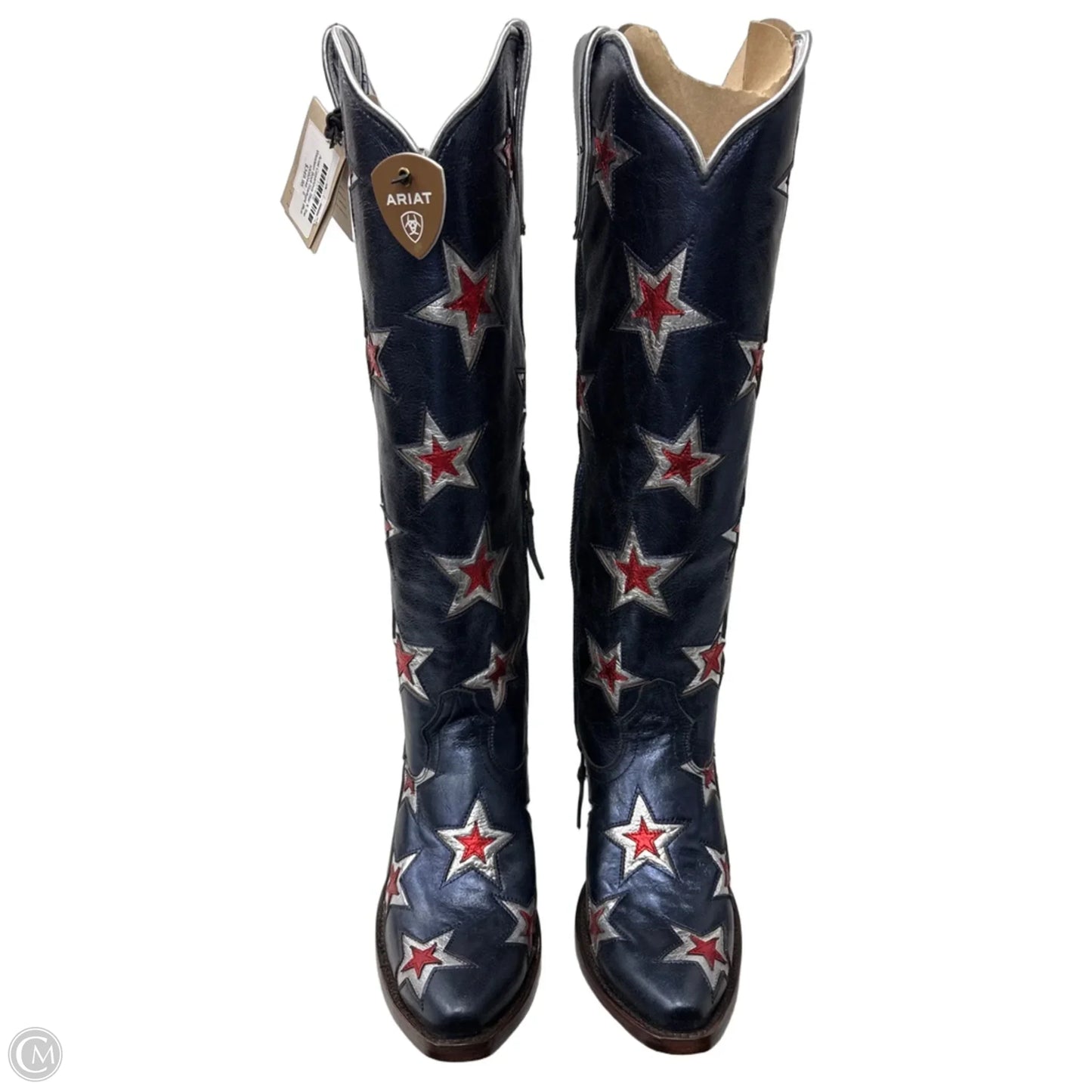 Boots Western By Ariat In Blue & Red & White, Size: 9