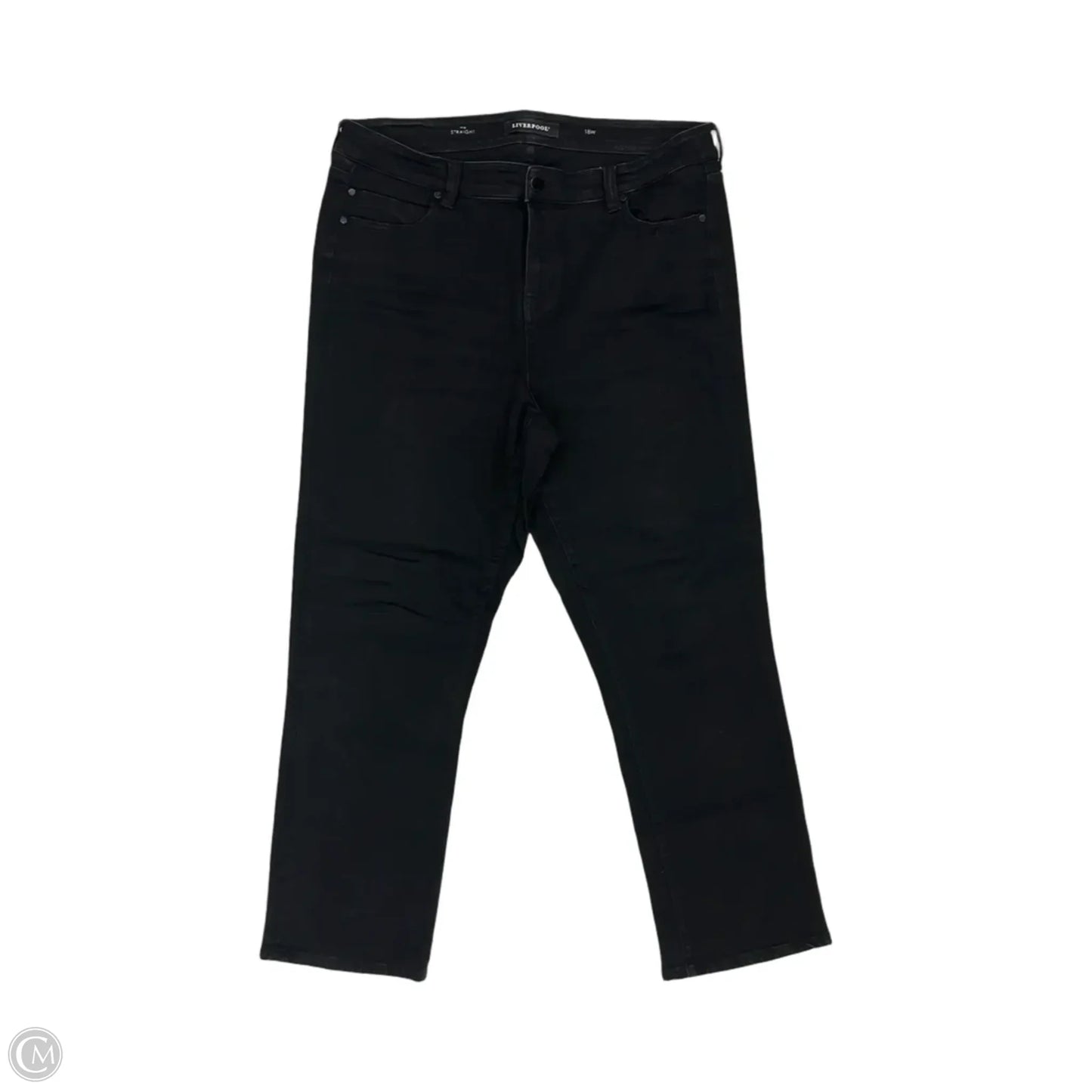 Jeans Straight By Liverpool In Black, Size: 18w