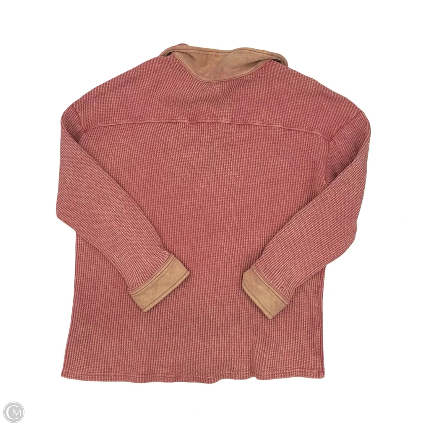 Blouse Long Sleeve By Entro In Red, Size: L
