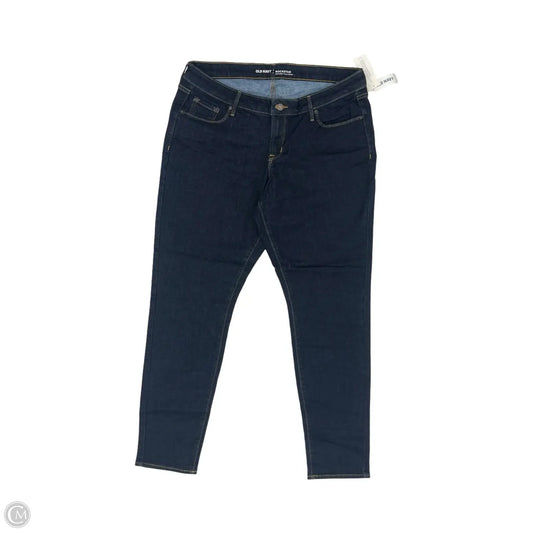 Jeans Skinny By Old Navy In Blue Denim, Size: 16