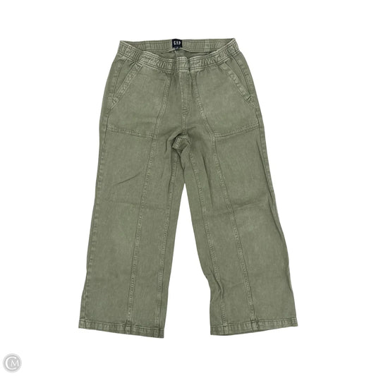 Jeans Wide Leg By Gap In Green Denim, Size: M