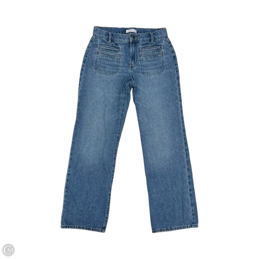 Jeans Flared By Loft In Blue Denim, Size: 0