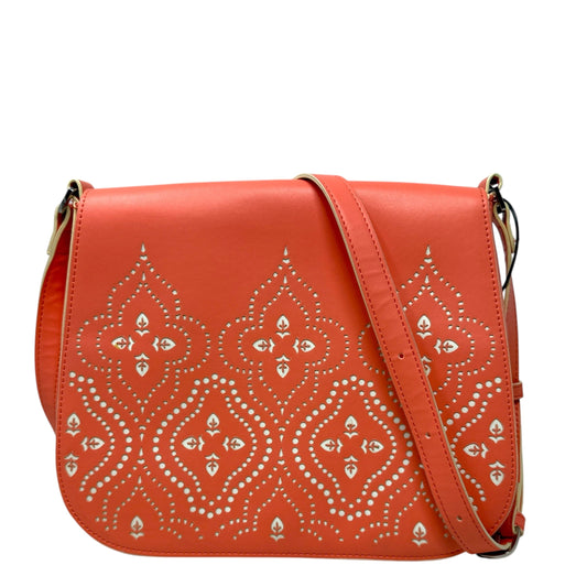 Laser-Cut Saddle Crossbody Bag By Vera Bradley, Size: Small