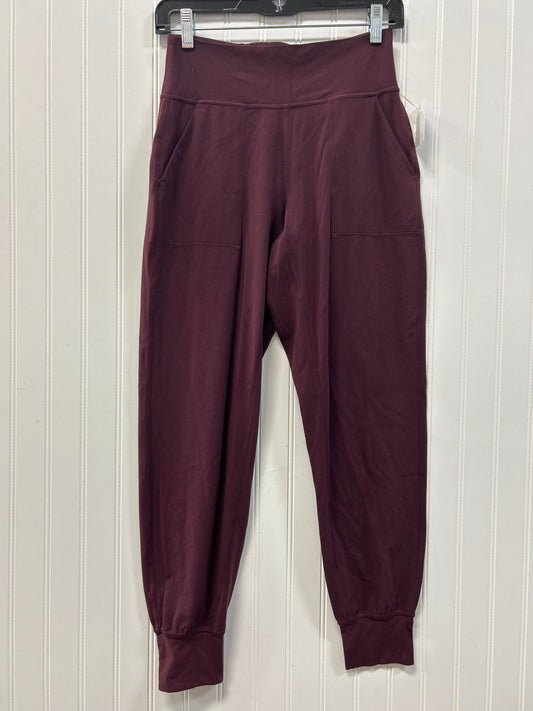 Athletic Leggings By Lululemon In Maroon, Size:6
