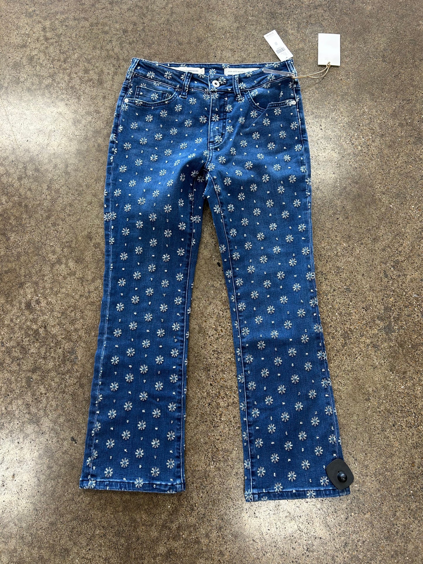 Jeans Boot Cut By Pilcro In Blue Denim, Size:28