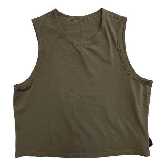 Athletic Tank Top By Lululemon In Brown, Size:Xl