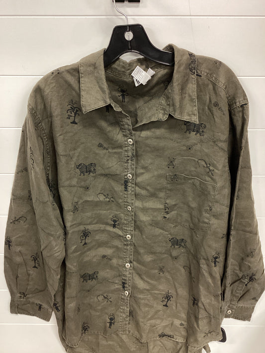 Top Ls By Chicos In Taupe, Size:L