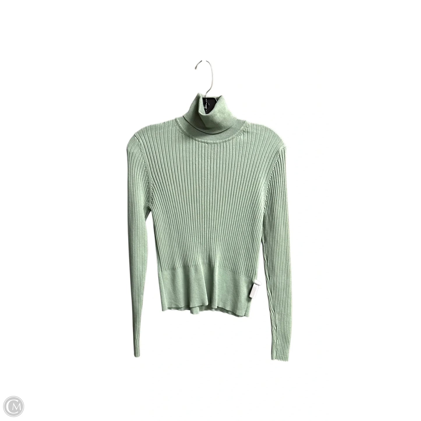 Top Long Sleeve By Zara In Green, Size: L
