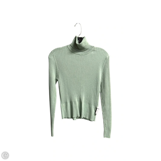 Top Long Sleeve By Zara In Green, Size: L