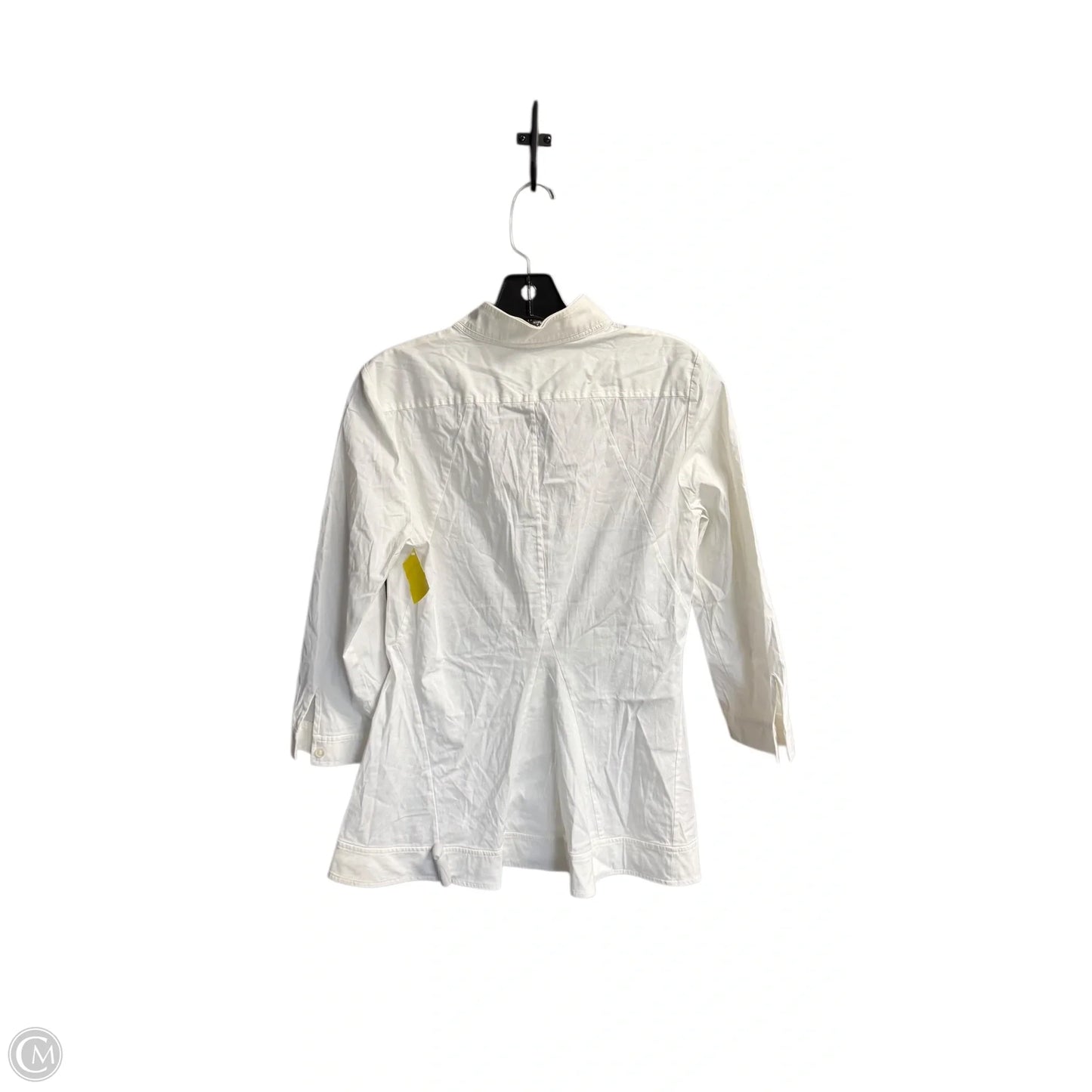 Blouse Designer By Lafayette 148 In White, Size: S