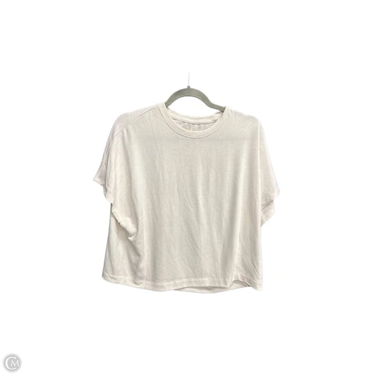 Top Short Sleeve Basic By Abercrombie And Fitch In Cream, Size: M