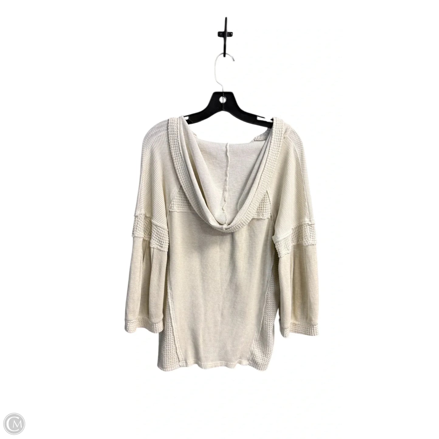 Top 3/4 Sleeve By Pol In Ivory, Size: M