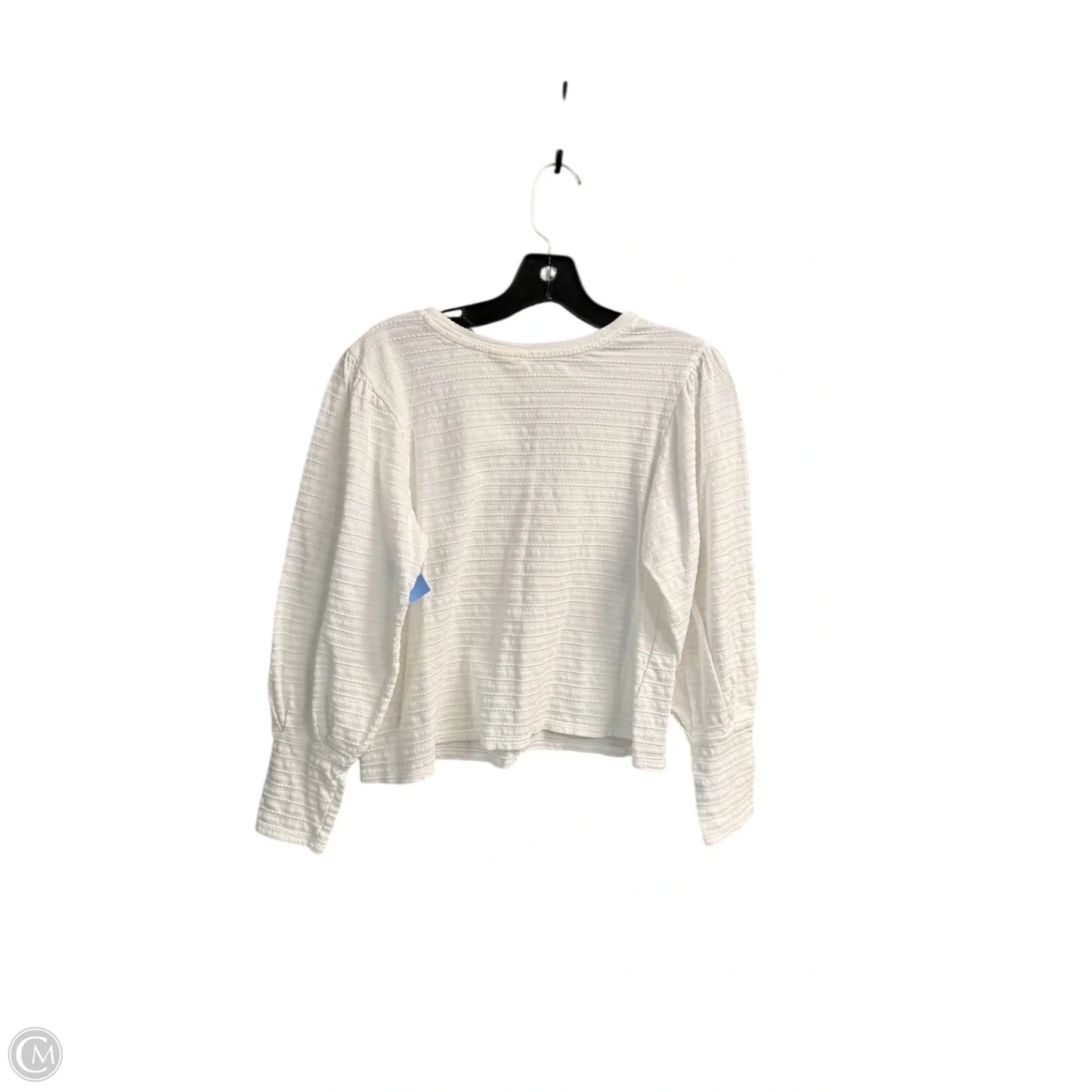 Top Long Sleeve By Ana In White, Size: M