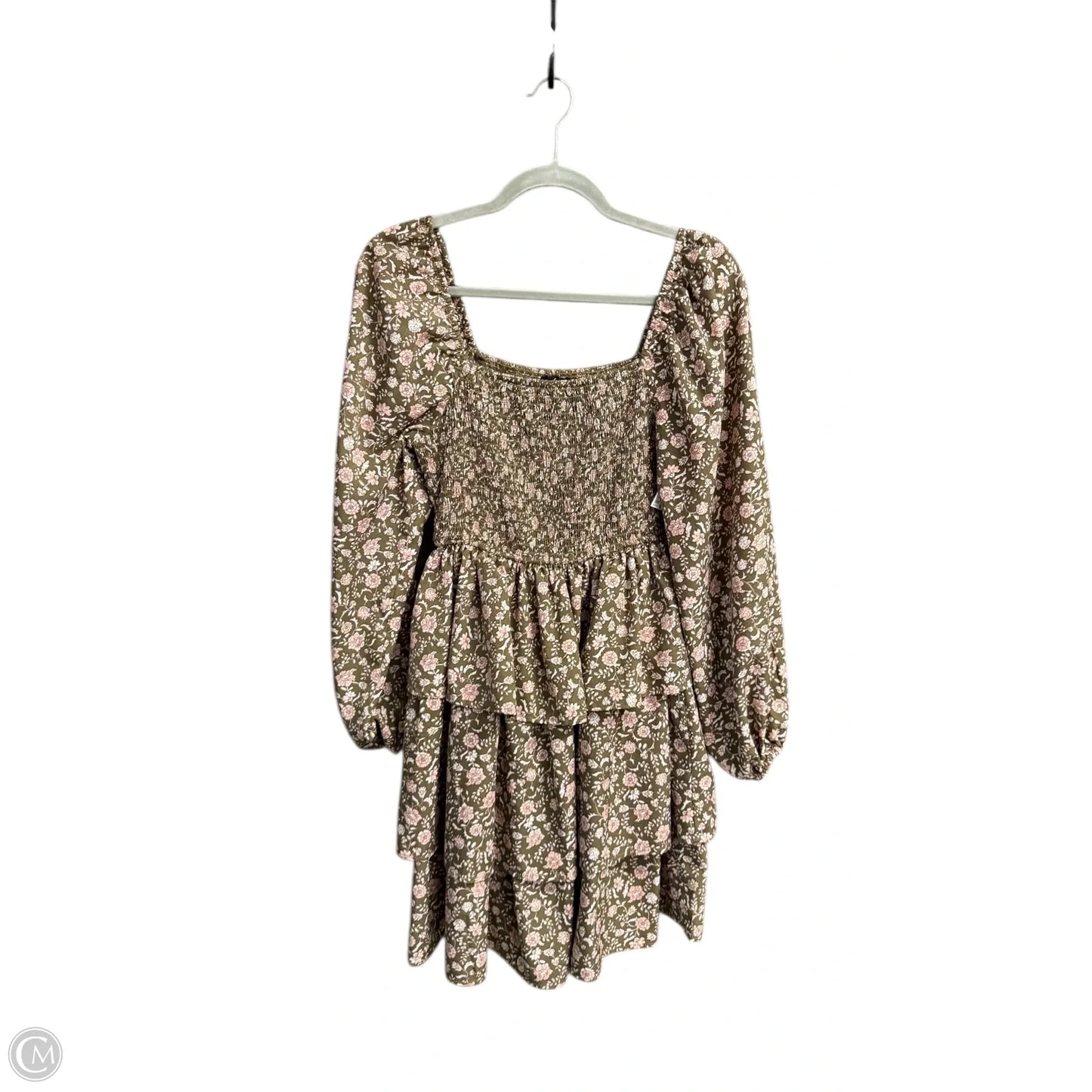 Dress Casual Short By Blu Pepper In Floral Print, Size: M