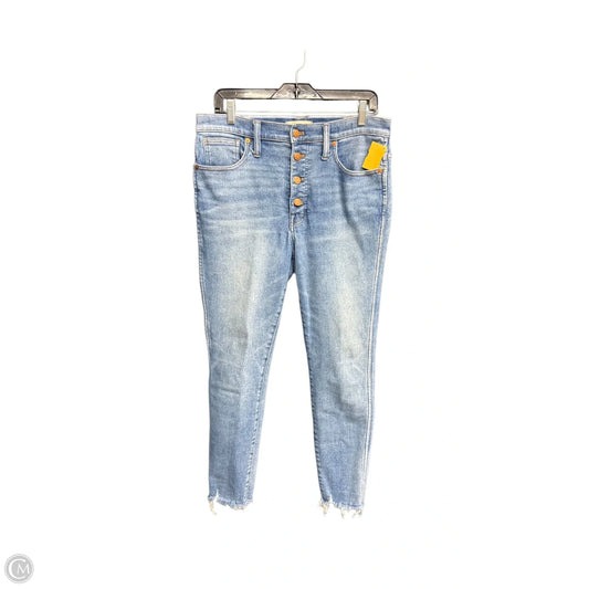 Jeans Skinny By Madewell In Blue Denim, Size: 10