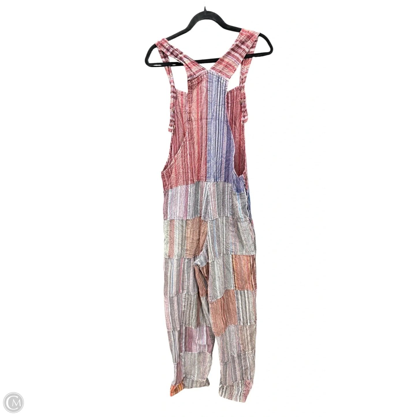 Overalls By Earthbound In Striped Pattern, Size: M