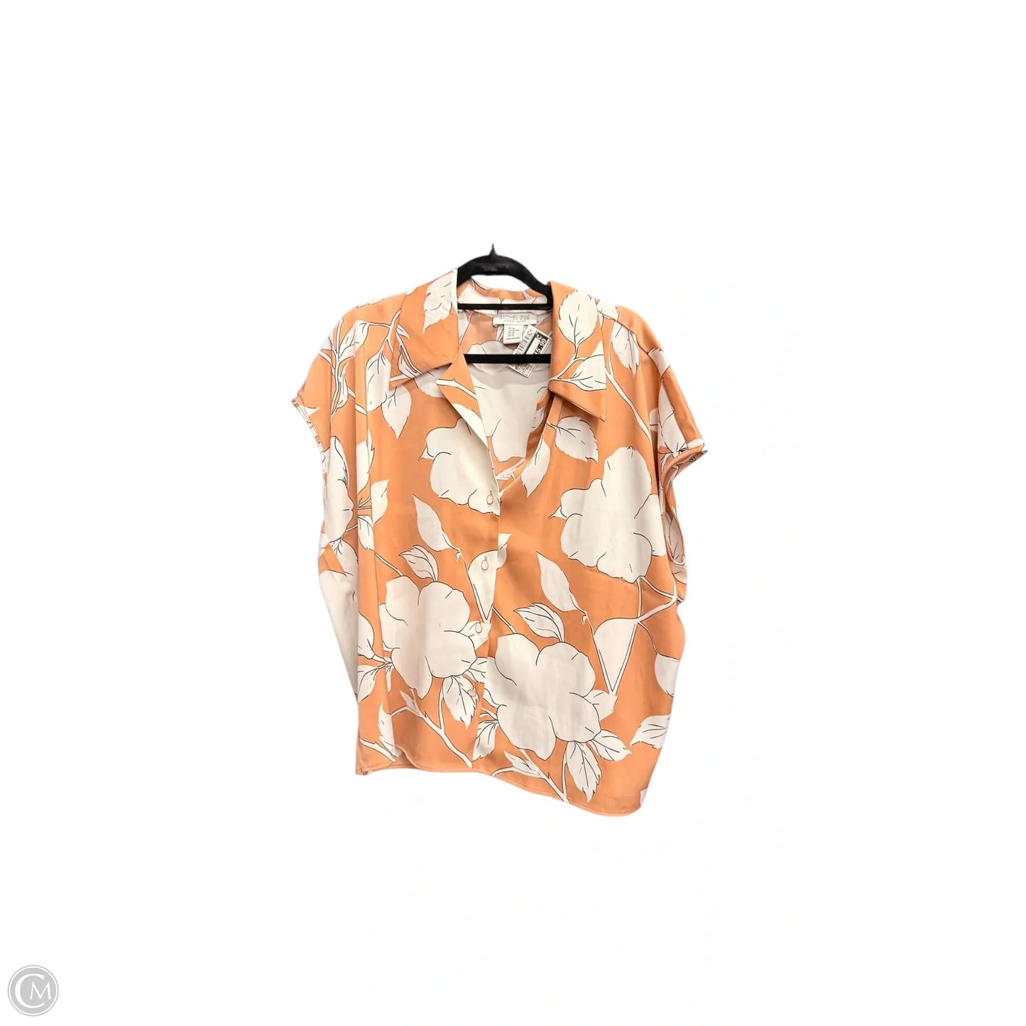 Blouse Short Sleeve By Rachel Zoe In Floral Print, Size: Xl