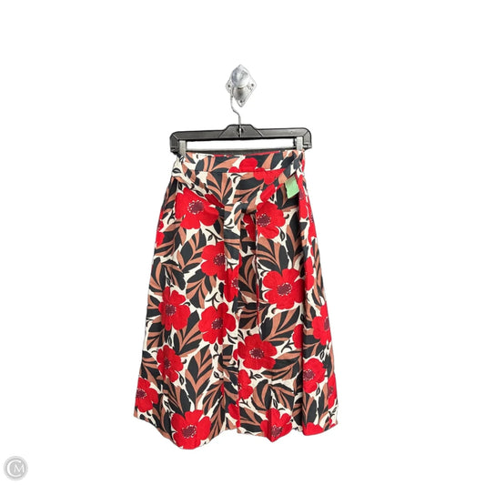 Skirt Designer By Kate Spade In Floral Print, Size: 10