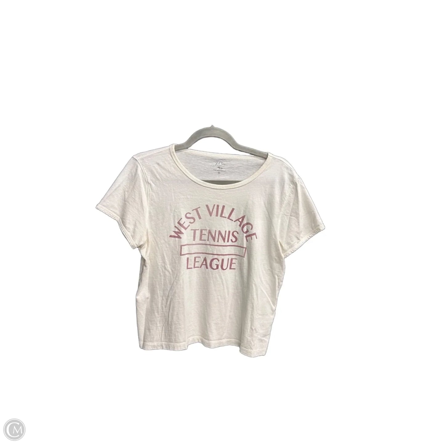 Top Short Sleeve Basic By J. Crew In Cream, Size: M