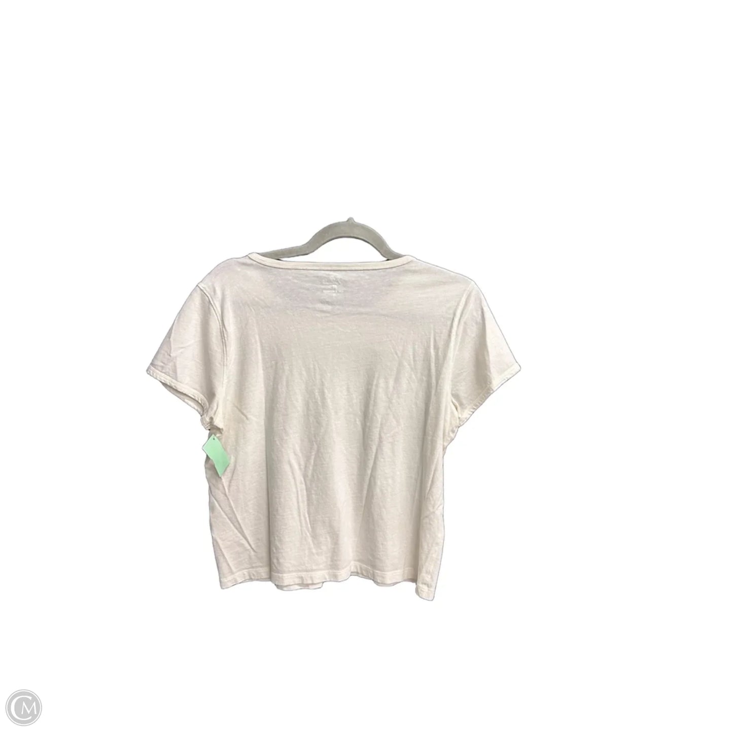 Top Short Sleeve Basic By J. Crew In Cream, Size: M