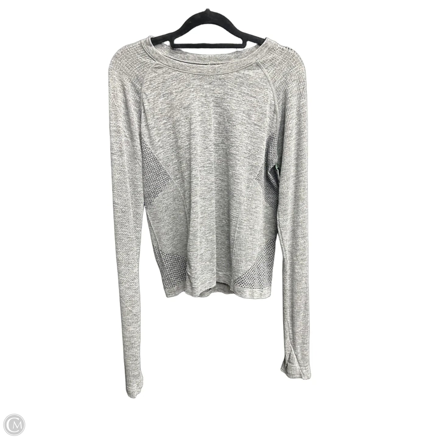 Athletic Top Long Sleeve Crewneck By Old Navy In Grey, Size: L