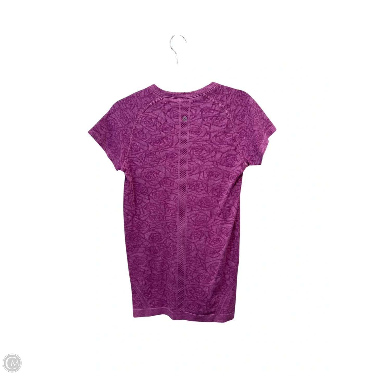 Athletic Top Short Sleeve By Lululemon In Purple, Size: M