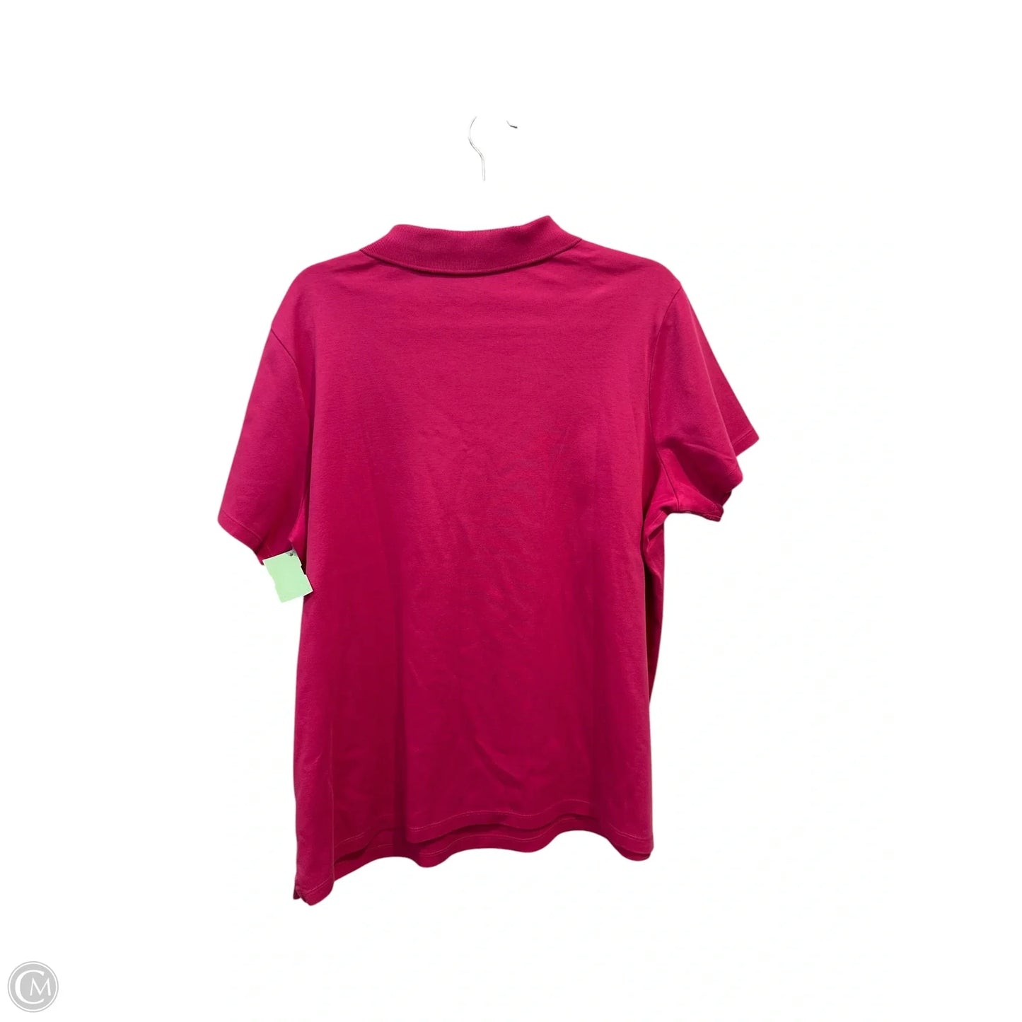 Blouse Short Sleeve By Lands End In Pink, Size: Xl