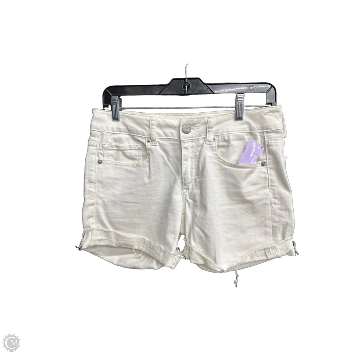 Shorts By American Eagle In White Denim, Size: 6