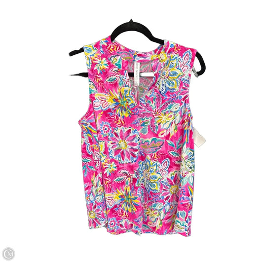 Top Sleeveless By Dear Scarlett In Pink, Size: S