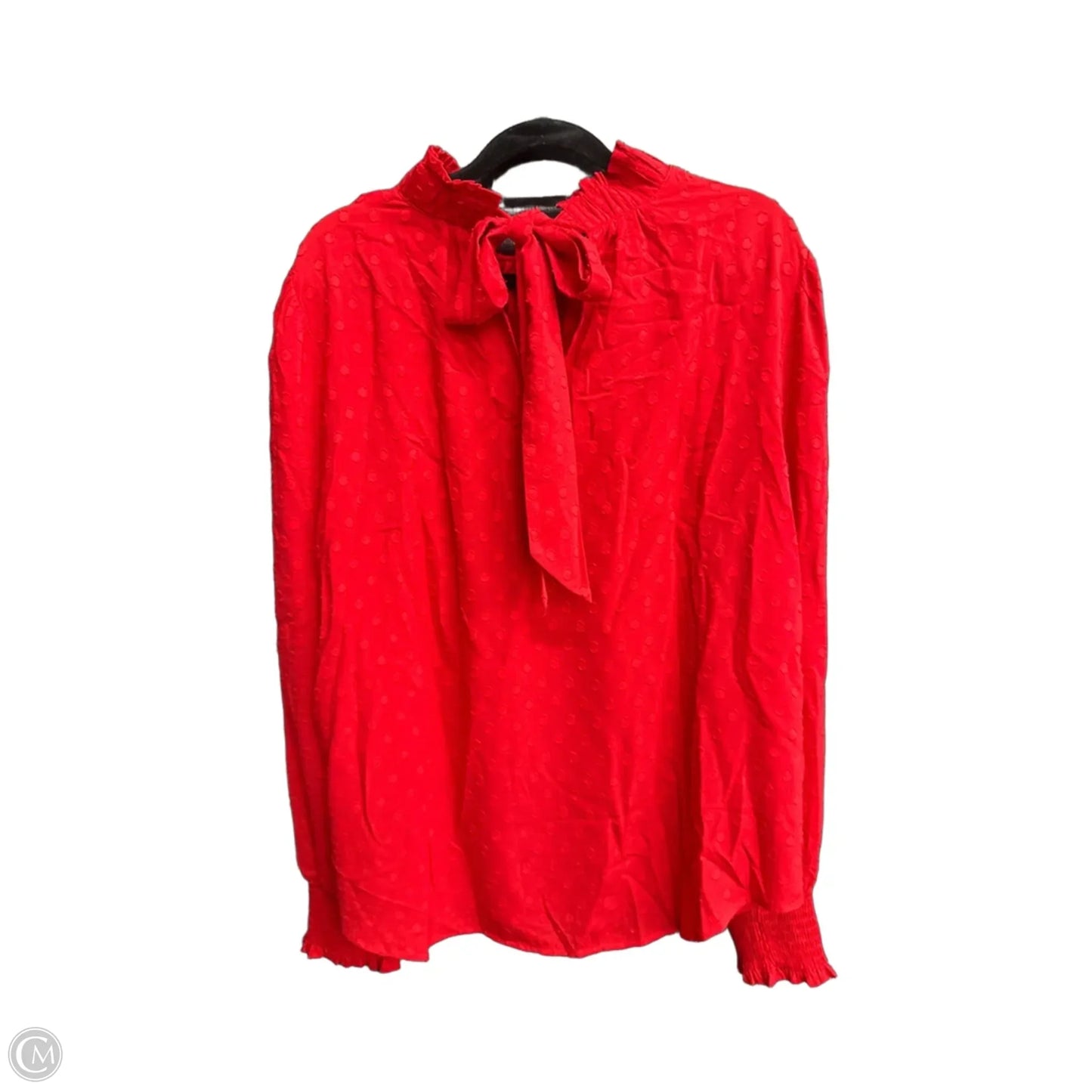 Top Long Sleeve By Loft In Red, Size: L