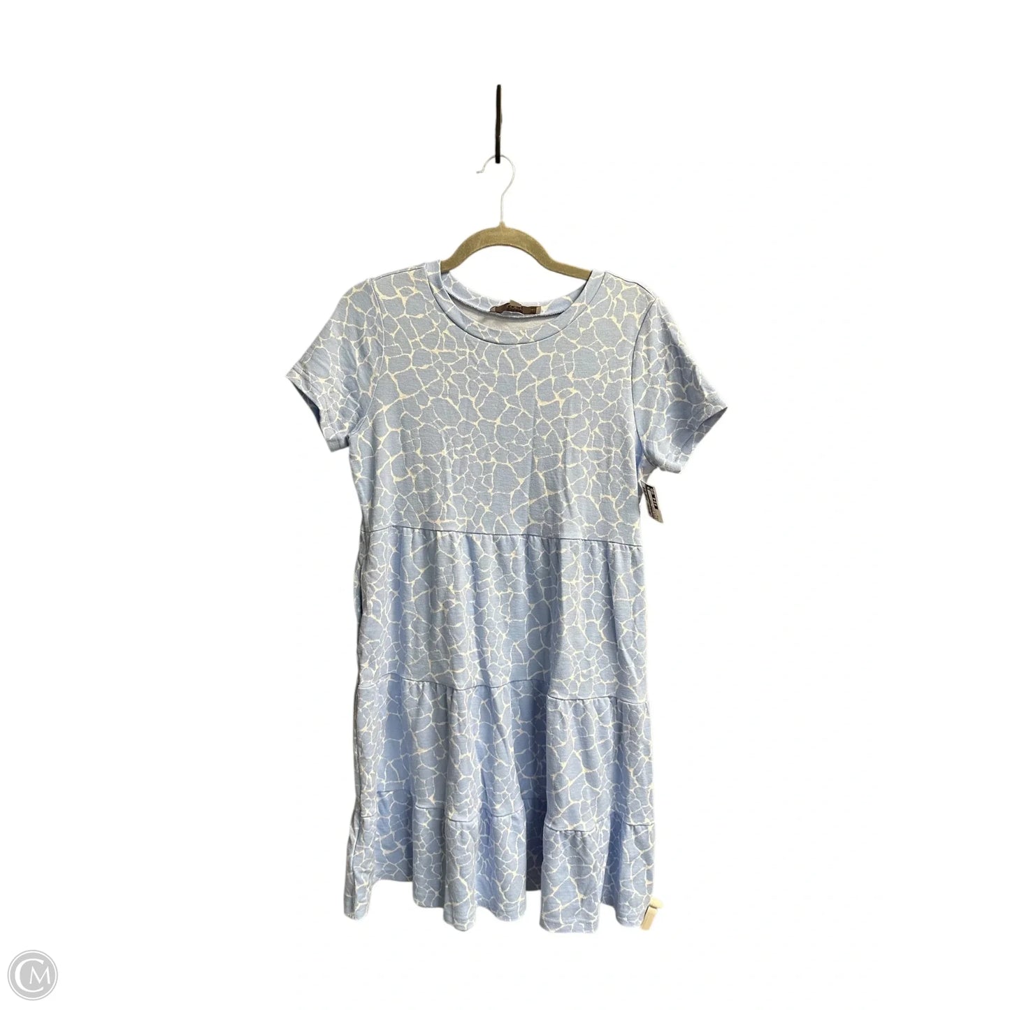 Dress Casual Midi By Loft In Blue & White, Size: M